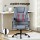 Artiss Executive Office Chair 4-Point Massage Recliner Ergonomic PU Leather, Adjustable Height, 135° Recline, Grey