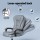 Artiss Executive Office Chair 4-Point Massage Recliner Ergonomic PU Leather, Adjustable Height, 135° Recline, Grey