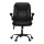 Artiss 2 Point Massage Office Chair - Black PU Leather, Mid Back, Adjustable, 360° Swivel, Lumbar Support