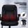 Artiss 2 Point Massage Office Chair - Black PU Leather, Mid Back, Adjustable, 360° Swivel, Lumbar Support