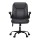 Artiss 2 Point Massage Office Chair Grey PU Leather, Mid Back, Ergonomic, Adjustable Height, Lumbar Support