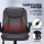Artiss 2 Point Massage Office Chair Grey PU Leather, Mid Back, Ergonomic, Adjustable Height, Lumbar Support