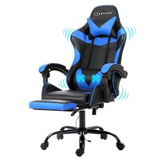 Artiss Ergonomic Massage Gaming Office Chair with Footrest, 2-Point Vibration, Recline & Adjustable Headrest Artiss Ergonomic Massage Gaming Office Chair with Footrest, 2-Point Vibration, Recline & Adjustable Headrest