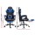 Artiss Ergonomic Massage Gaming Office Chair with Footrest, 2-Point Vibration, Recline & Adjustable Headrest