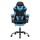 Artiss Cyan Blue 2-Point Massage Gaming Office Chair with Footrest, PVC Leather, Recline & Adjustable Headrest