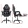 Artiss Grey 2-Point Massage Gaming Office Chair with Footrest - Ergonomic Comfort for Work & Play, 1-Year Warranty