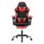 Artiss Ergonomic Red Massage Gaming Office Chair with Footrest - 2 Point Lumbar Support, Recline & 360 Swivel