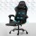Artiss Ergonomic 6-Point Massage Gaming Office Chair with Footrest, Black - Ultimate Comfort & Style