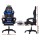 Artiss Ergonomic Blue 6-Point Massage Gaming Chair with LED, PU Leather, Recline, Footrest, 360° Swivel, 150kg Capacity