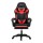 Artiss 6-Point Massage Gaming Office Chair - PU Leather, LED Lights, Recline, Footrest, 360° Swivel, Red, 150kg Capacity