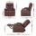 Artiss Recliner Chair Lift Assist Heated Massage Leather - 8-Point Comfort, Remote Control, Ergonomic, 180kg Capacity