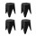 Artiss Puzzle Stool Set, Polypropylene, 36x32x45cm, Black, Stackable Bar Stools, Versatile Indoor/Outdoor Use