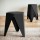 Artiss Puzzle Stool Set, Polypropylene, 36x32x45cm, Black, Stackable Bar Stools, Versatile Indoor/Outdoor Use