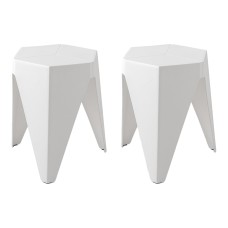 ArtissIn Bar Stools, Polypropylene, 36x32x45cm, White, Stylish Stackable Seating for Indoor & Outdoor Use, Set of 2 ArtissIn Bar Stools, Polypropylene, 36x32x45cm, White, Stylish Stackable Seating for Indoor & Outdoor Use, Set of 2
