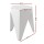 Artiss Puzzle Stool Set, Polypropylene, White, 36x32x45cm, Stackable Bar Stools, Versatile Indoor/Outdoor Use