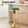 4x Artiss Velvet Bar Stools Green and Gold, Swivel Kitchen Dining Chairs, Padded Seat, Adjustable Height 62-82.5cm