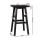 Artiss Baden Bar Stools Set of 2 – Black Beech Wood, 66.5cm High, Sturdy A-Frame, Split-Level Footrest, Anti-Slip