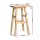 Artiss Wooden Bar Stools - Beech Wood, 66.5cm, Natural, Set of 2 - Sturdy with Anti-Slip Protection, Easy Assembly