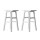 Artiss Baden Bar Stools Set of 2 – White Beech Wood, 66.5cm, Sturdy Kitchen Counter Chairs with Split-Level Footrest