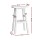 Artiss Baden White Wooden Bar Stools, Set of 4 - Beech Wood, 66.5cm Height, Sturdy Design with Anti-Slip Protection