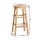 Artiss 2x Wooden Bar Stools - Natural Beech Wood, 61cm Height, Anti-Slip Protectors, Split-Level Footrest, Set of 2