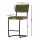 Artiss Orman Bar Stools, Velvet Upholstery, 65cm Seat Height, Green, Sturdy Steel Frame, Elegant Home Bar Seating