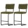 Artiss Orman Bar Stools, Velvet Upholstery, 65cm Seat Height, Green, Sturdy Steel Frame, Elegant Home Bar Seating