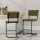Artiss Bar Stools Velvet Upholstery 4-Pack Green 65cm High-Resilience Foam, Sturdy Steel Frame, Easy Assembly