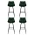Artiss Bar Stools Set of 4, Velvet Chairs, Green, 76cm Seat Height, Chic Design, Anti-Slip Feet, Easy Assembly