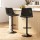 Artiss 2x Vintage Leather Bar Stools, Black, Swivel, Adjustable Height 60-81cm, 360° Swivel, Foam Padded, Floor Safe