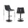 Artiss 2x Vintage Leather Bar Stools, Black, Swivel, Adjustable Height 60-81cm, 360° Swivel, Foam Padded, Floor Safe