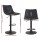 Artiss 4x Jovy Bar Stools - Vintage PU Leather, Swivel, Adjustable Gas Lift, Black, 360° Rotation, Floor Protector