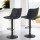 Artiss 4x Jovy Bar Stools - Vintage PU Leather, Swivel, Adjustable Gas Lift, Black, 360° Rotation, Floor Protector