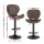 Artiss 4x Ergonomic Swivel Bar Stools, Adjustable 90-112cm, PE Rattan, Metal, Anti-Slip, 120kg Capacity, Brown