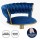 Artiss Vivien Bar Stools: Navy Velvet, Woven Backrest, Adjustable Height, 360° Swivel, Luxurious Design