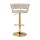 Artiss Vivien Bar Stools - Elegant Velvet, Woven Backrest, Adjustable Height, 360° Swivel, Ivory Finish