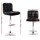 Artiss 4x Black Bar Stools PU Leather, Gas Lift, 360° Swivel, Chrome Base, Chequered Backrest, Adjustable Height