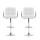 Artiss Set of 2 White Leather Bar Stools w/ Armrest, Gas Lift, Swivel, Chrome Base - Modern Kitchen & Dining Seating