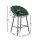 Artiss Set of 4 Green Velvet Bar Stools - Ergonomic Tub Style, Metal Frame, 64cm Seat Height, Anti-Slip Protectors