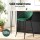 Artiss Set of 4 Green Velvet Bar Stools - Ergonomic Tub Style, Metal Frame, 64cm Seat Height, Anti-Slip Protectors