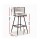 Artiss Vivien 4x Bar Stools - Elegant Ivory Velvet & Metal, 75cm Seat Height, Ergonomic Design with Cushioned Back