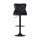 Artiss Velvet Adjustable Bar Stool 63-83.5cm Height, Nailhead Trim, Steel Frame, Padded Seat, Black, Kitchen Counter