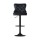 Artiss 2x Velvet Bar Stools Adjustable Height 63-83.5cm, Nailhead Trim, Metal Frame, Padded Seat, Black