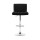 Artiss 2x Black Bar Stools - PU Leather, Gas Lift, 360° Swivel, High Backrest, Chrome Finish, Adjustable Height 68-81cm