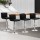 Artiss 4x Black Bar Stools - PU Leather, Gas Lift, 360° Swivel, Chrome Finish, Adjustable Height, High Backrest