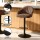 Artiss 2x Brown Swivel Bar Stools - Ergonomic Shell Design with Adjustable Height, PU Leather, Metal Frame