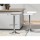 Artiss Wade 2x Bar Stools - White Faux Leather, Adjustable Height, 360° Swivel, Modern Kitchen Island Chairs
