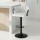 Artiss Adjustable Velvet Bar Stool - Single Kitchen Chair, Ergonomic Woven Design, Ivory, 82-102cm, 120kg Capacity