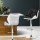 Artiss 2x Black & White Bar Stools - Adjustable Height, PU Leather, 360° Swivel, Thick Padded Seat, Chrome Finish