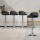 Artiss Nuvo 4x Bar Stools - Black PU Leather, Adjustable Height, 360° Swivel, Chrome Base, Contemporary Design